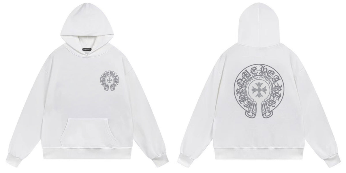 Chrome Hearts Cross Horseshoe Hoodie Vintage Goth Streetwear Pullover