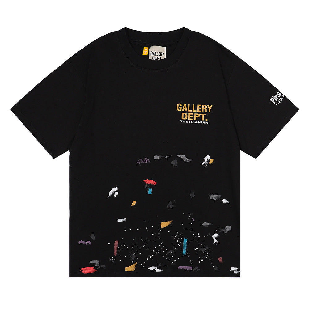 Gallery Dept Classic Logo Slogan Crew Neck Short Sleeve T‑Shirt Unisex