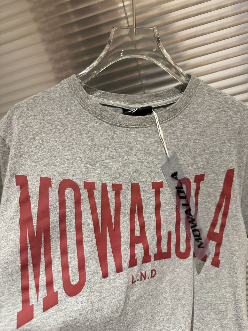 Mowalola Vintage Varsity Letter Print Crew Neck Unisex T Shirt