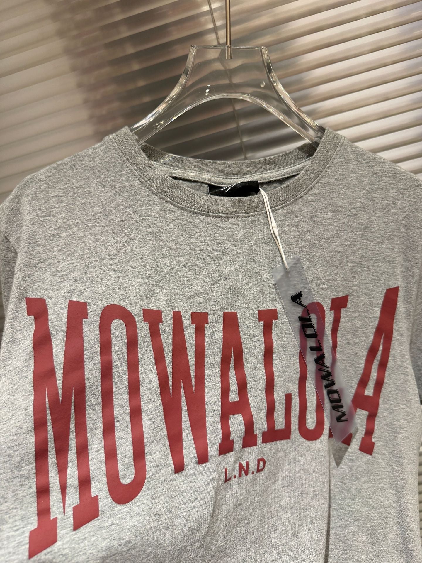 Mowalola Vintage Varsity Letter Print Crew Neck Unisex T Shirt