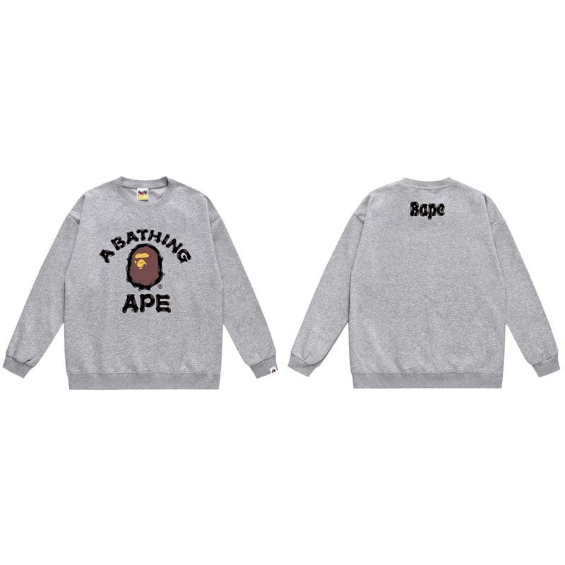 BAPE Ape Head Crewneck Sweatshirt Multi Print Streetwear Pullover