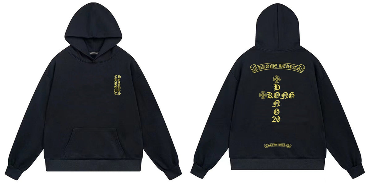 Chrome Hearts Cross Horseshoe Hoodie Vintage Goth Streetwear Pullover