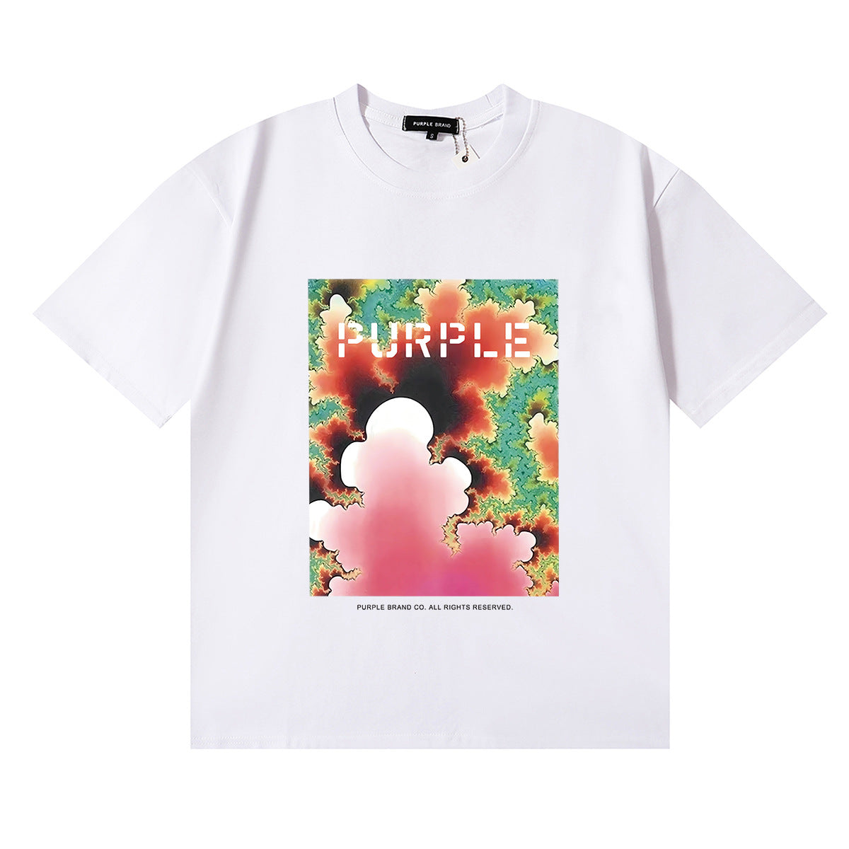 Purple Brand Graphic Tee Loose Unisex Vintage Streetwear T-Shirt