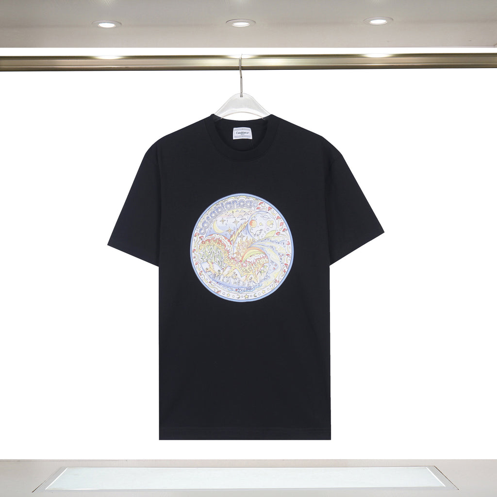Casablanca Art Print Loose Unisex Short Sleeve Graphic T-Shirt