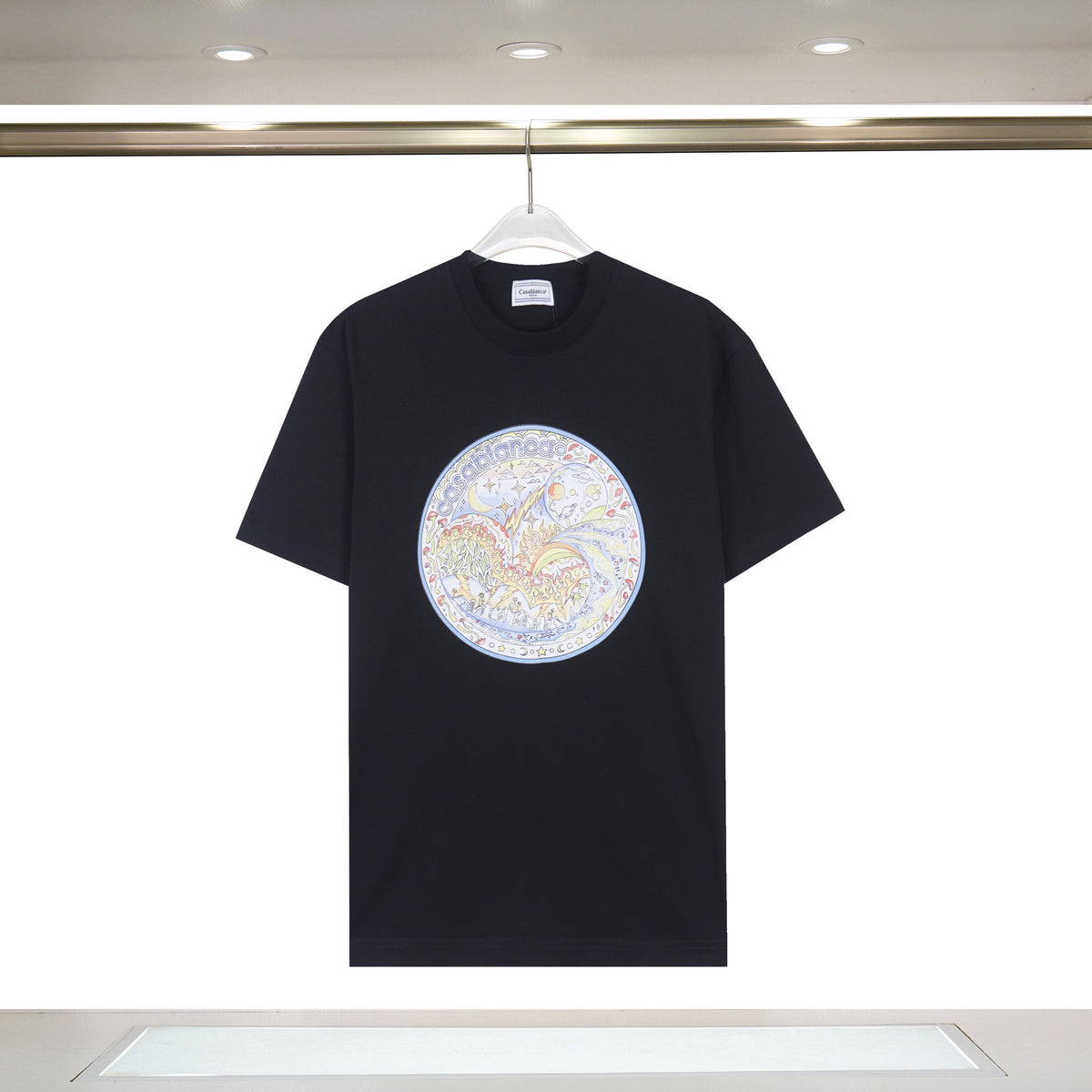 Casablanca Art Print Loose Unisex Short Sleeve Graphic T-Shirt