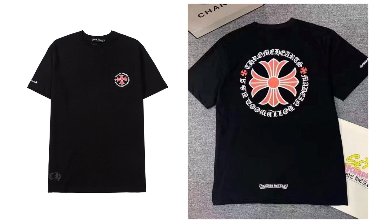 Chrome Hearts Cross Letter Graphic Short Sleeve Tee Streetwear Unisex