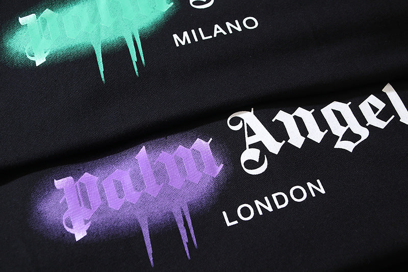 Palm Angels Las Vegas Sprayed Logo Hoodie Streetwear Pullover