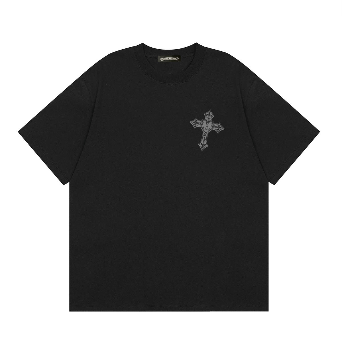 Chrome Hearts Multi‑Cross Horseshoe Graphic Oversized Tee Streetwear