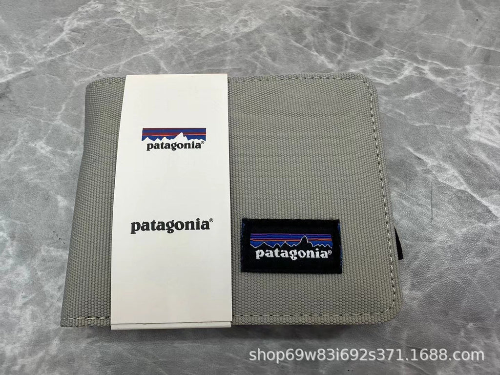 Patagonia Patch Logo Bifold Wallet Multi Oxford Canvas Card Holder