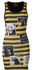 Lost Intricacy Multi‑Print Rhinestone Rivet Bodycon Mini Dress Women