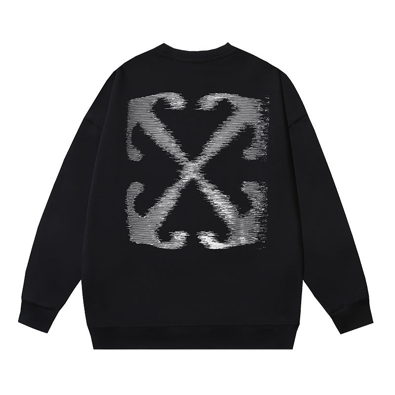 Off-White Multi Graphic Arrow Logo Unisex Crew Neck Sweatshirt
