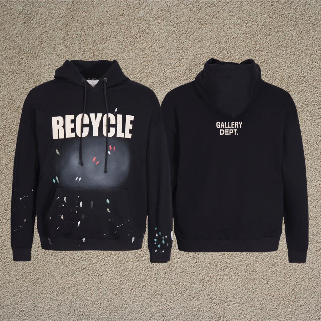 Gallery Dept Letter Print Hoodie Loose Couple Streetwear Sweatshirt