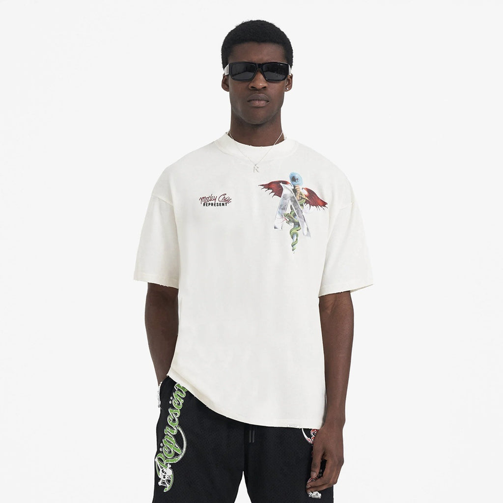 Represent Vintage Washed Graphic Short Sleeve Tee Streetwear Unisex