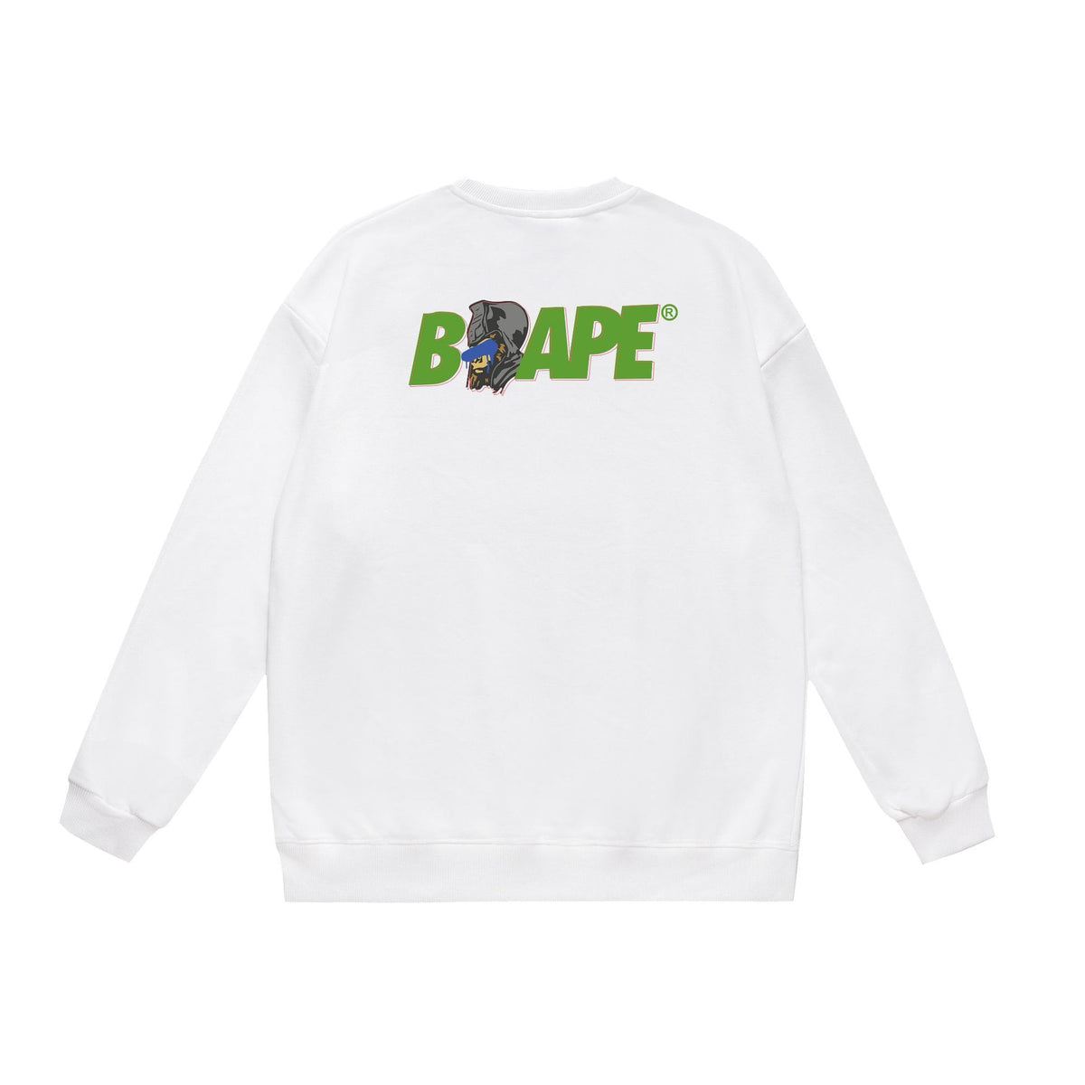 BAPE Crewneck Sweatshirt Ape Head Multi Graphic Street Pullover