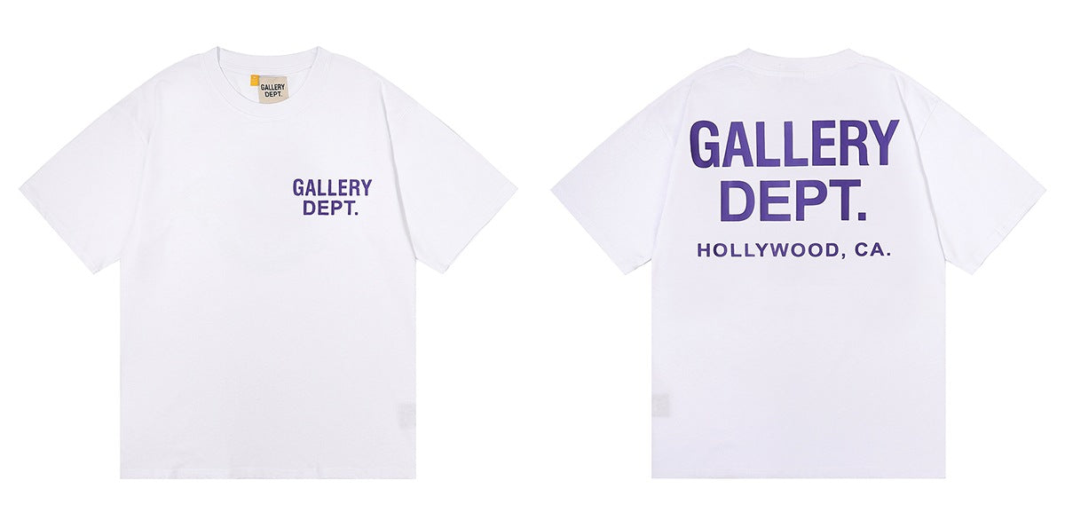 Gallery Dept Tie Dye Washed Graffiti Print Crew Neck T‑Shirt Unisex