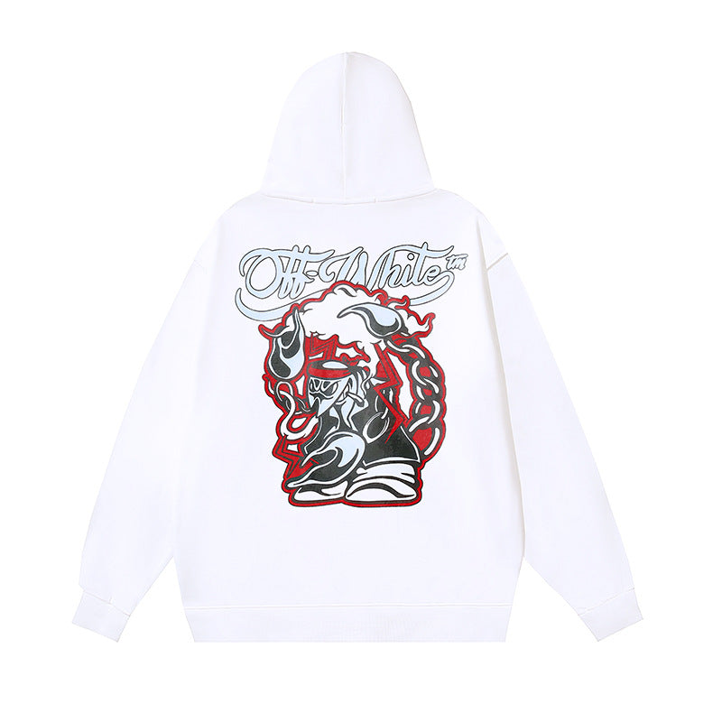 OFF-WHITE Caravaggio Angel Hoodie Heavyweight Streetwear Unisex