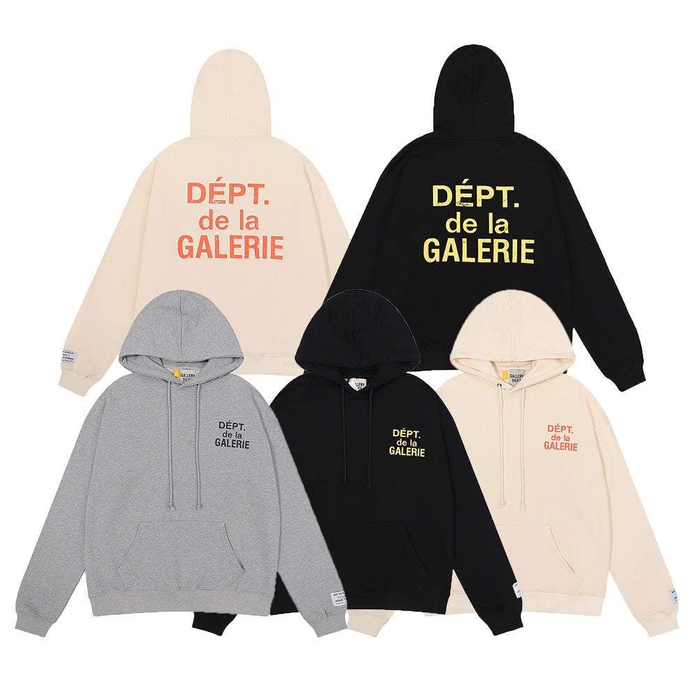 Gallery Dept Hollywood Letter Graphic Print Hoodie Streetwear Unisex