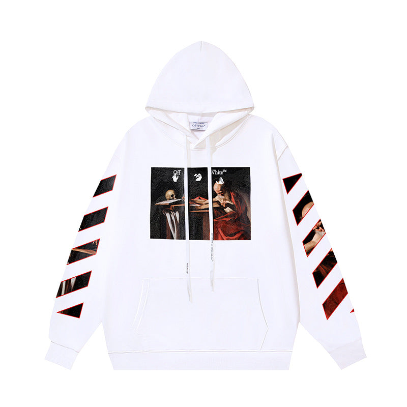 OFF-WHITE Caravaggio Angel Hoodie Heavyweight Streetwear Unisex