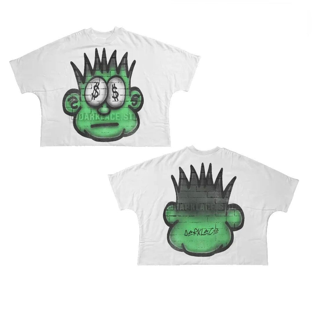 Y2K Punk Cartoon Hip Hop Graphic Unisex Oversized Streetwear Cotton Tee