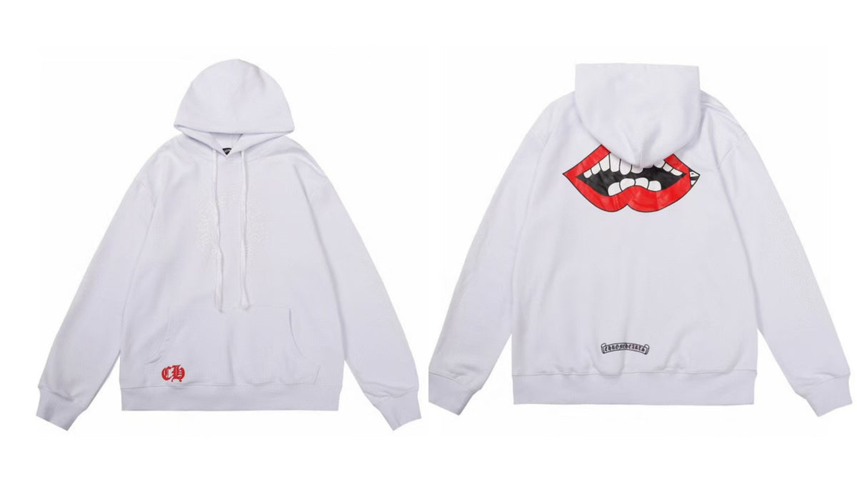 Chrome Hearts Gothic Graphic Print Pullover Hoodie Streetwear Unisex