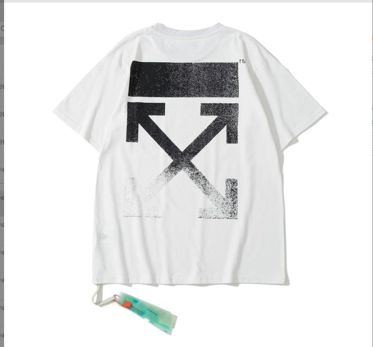 Off-White Arrow Graphic Print Short Sleeve Tee Streetwear Unisex
