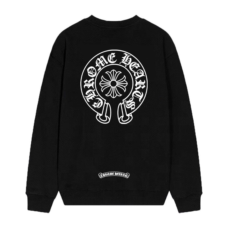 Chrome Hearts Cross Horseshoe Crewneck Sweatshirt Vintage Street Top