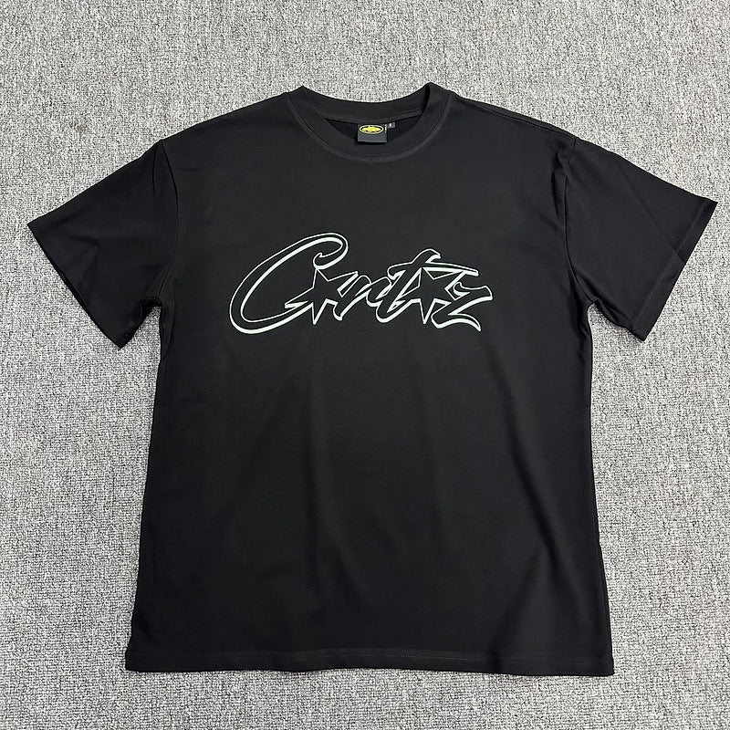 Corteiz Alcatraz Logo Letter Crew Neck Short Sleeve T‑Shirt Unisex