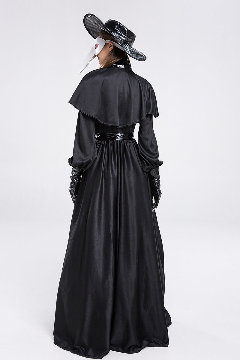 Halloween Men & Women Plague Doctor Cosplay Medieval Couple Party Sets