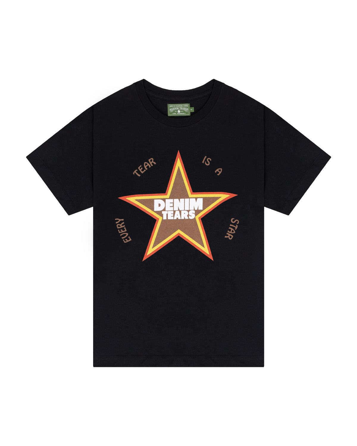 2026 New Denim Tears Print Loose Crewneck Unisex Casual T-Shirt