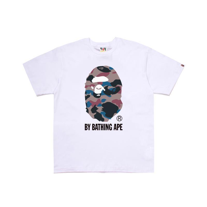 Bape Multi‑Ape‑Head Graphic Oversized Tee Streetwear Unisex