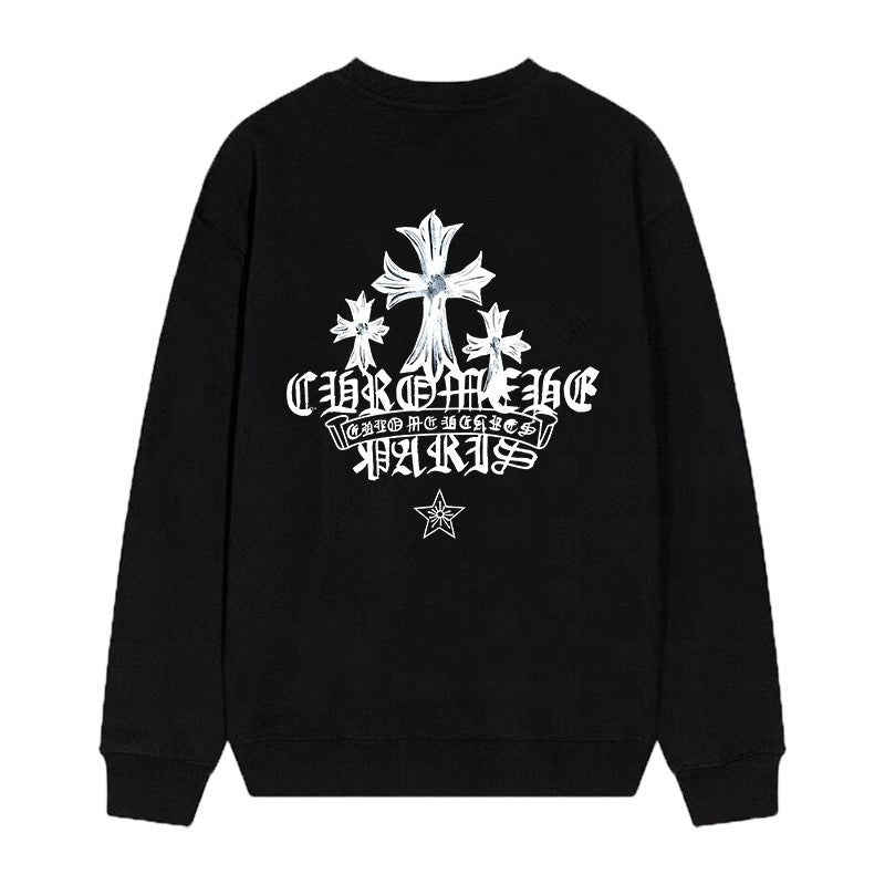 Chrome Hearts Cross Horseshoe Crewneck Sweatshirt Vintage Street Top