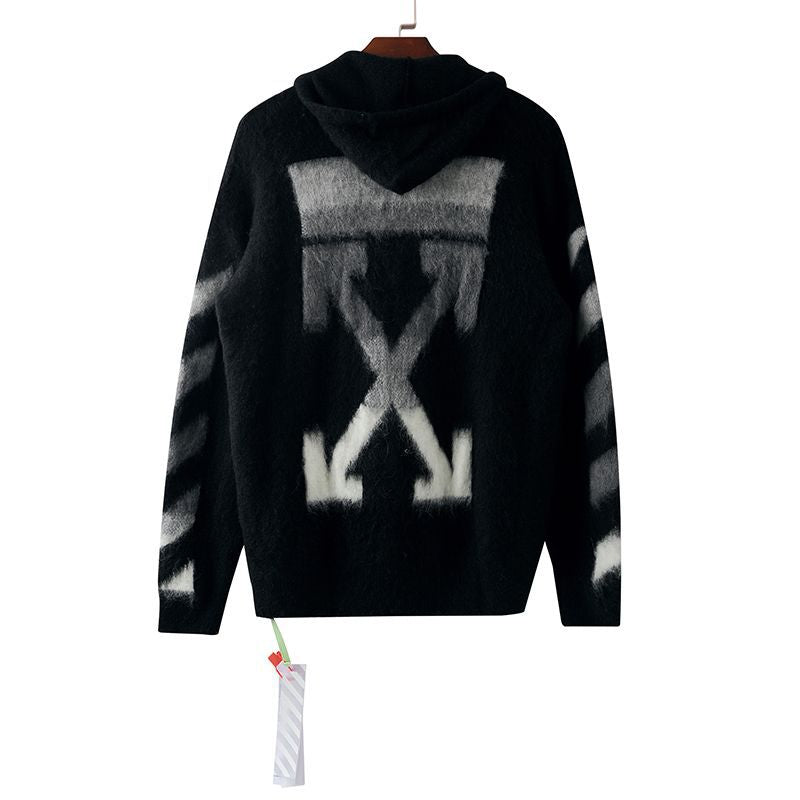 Off-White Diag Ombre Brushed Knit Crewneck Arrows Jumper