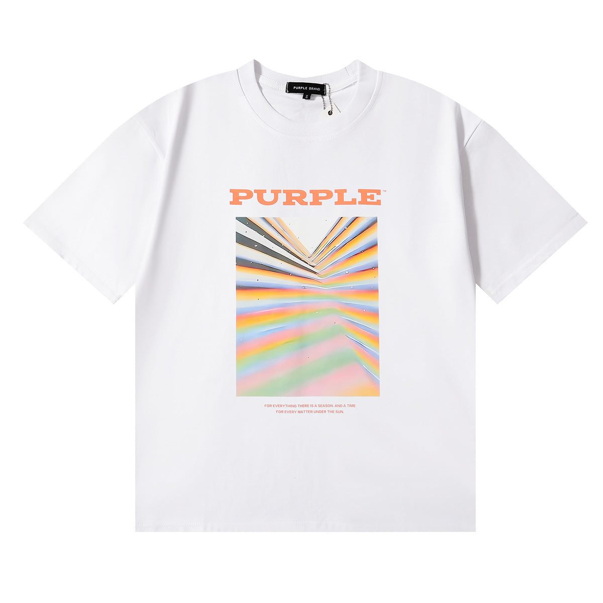 Purple Brand Graphic Tee Loose Unisex Vintage Streetwear T-Shirt