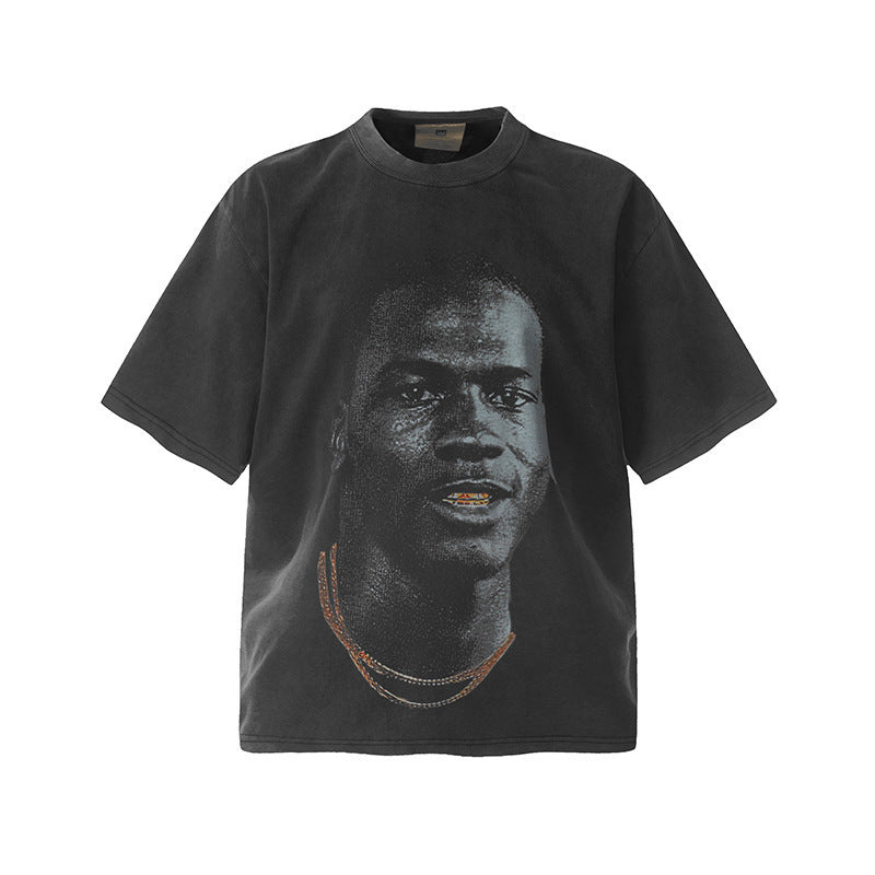 Travis Scott VTG Washed Rapper Athlete Mike Tyson Oversized Tee