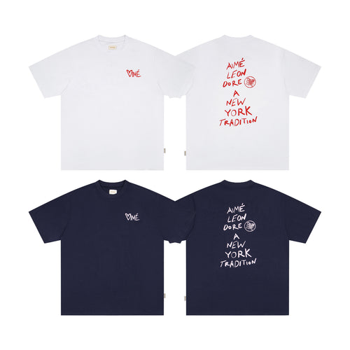 Aime Leon Dore Letter Graphic Crew Neck Short Sleeve T Shirt