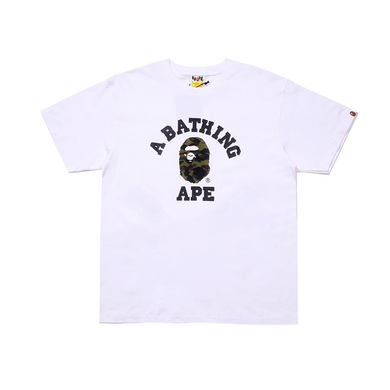 BAPE Ape Head Graphic Print Short Sleeve Tee Streetwear Unisex