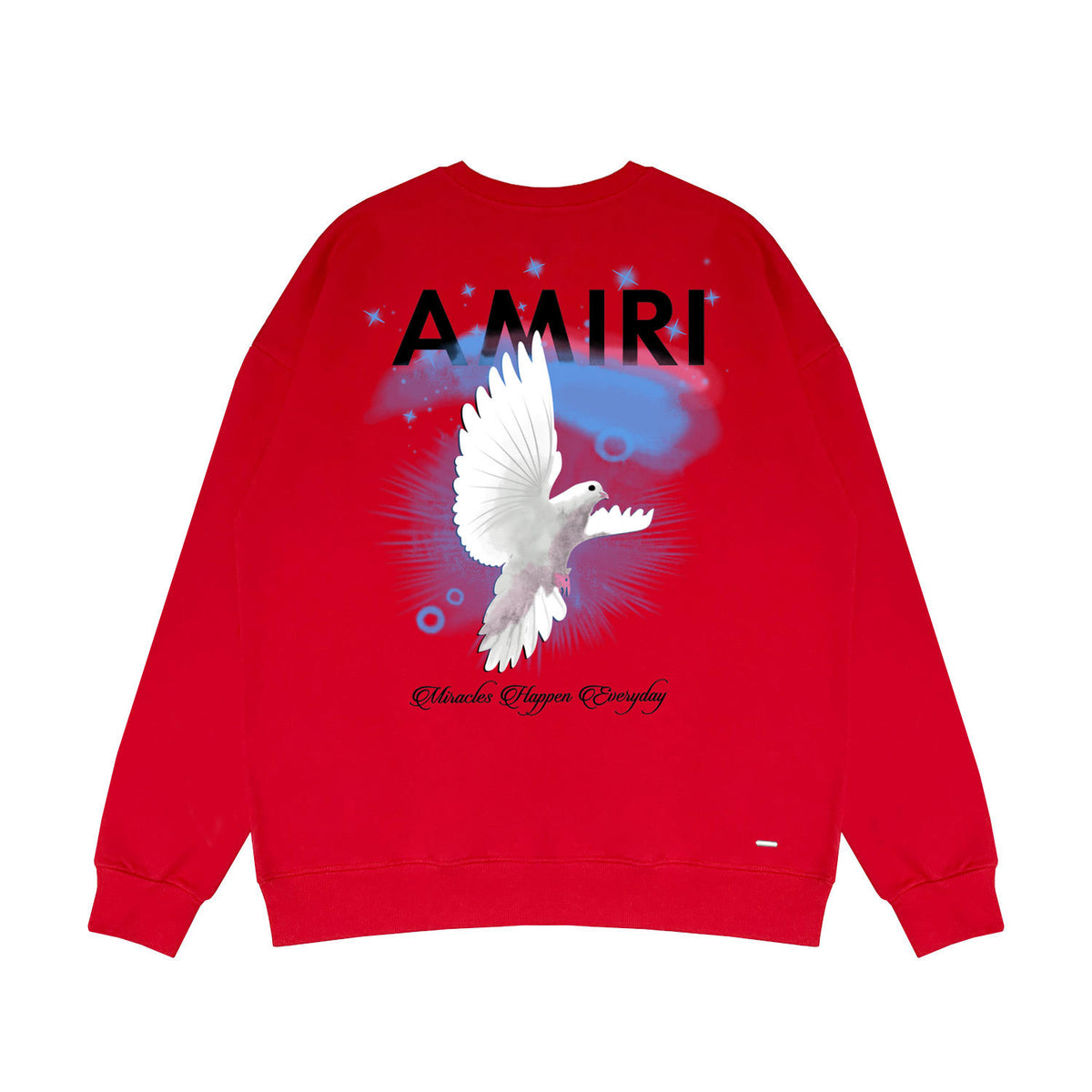 AMIRI Dove Graphic Crewneck Sweatshirt Street Casual Loose Pullover