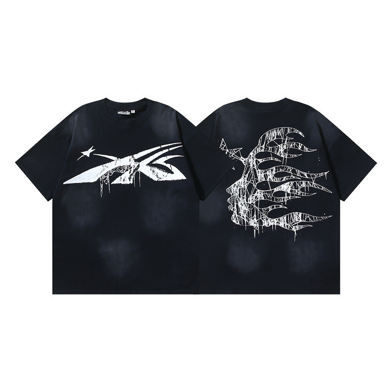 Hellstar Multi‑Graphic Print Crew Neck Short Sleeve Tee Unisex