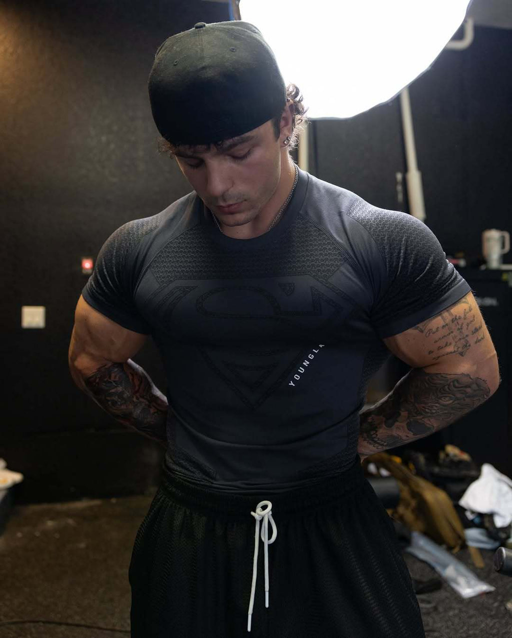 YOUNGLA 4117 Superman Compression Tees