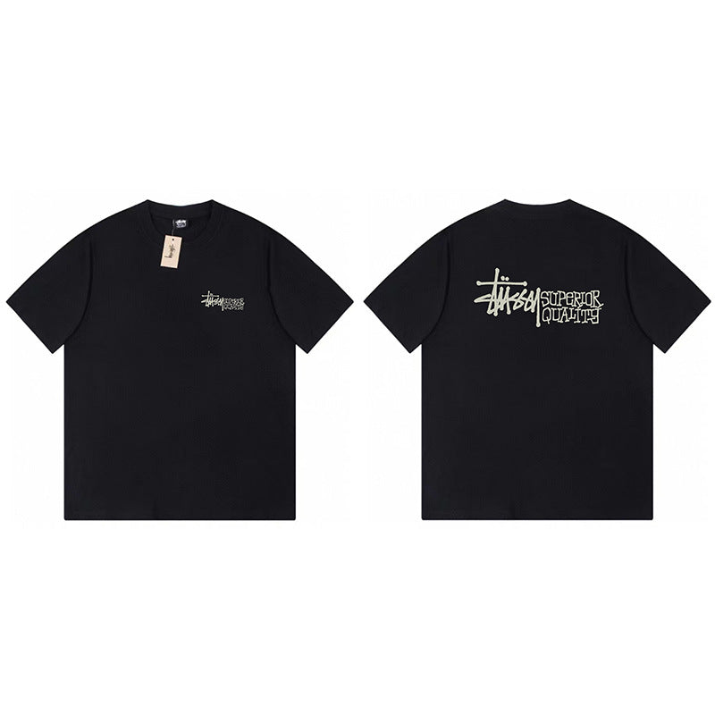Stussy Graphic Print Collection Loose Casual Short Sleeve T-Shirt