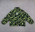 BAPE ABC Camo Reversible Puffer Jacket Stand Collar Zip Coat