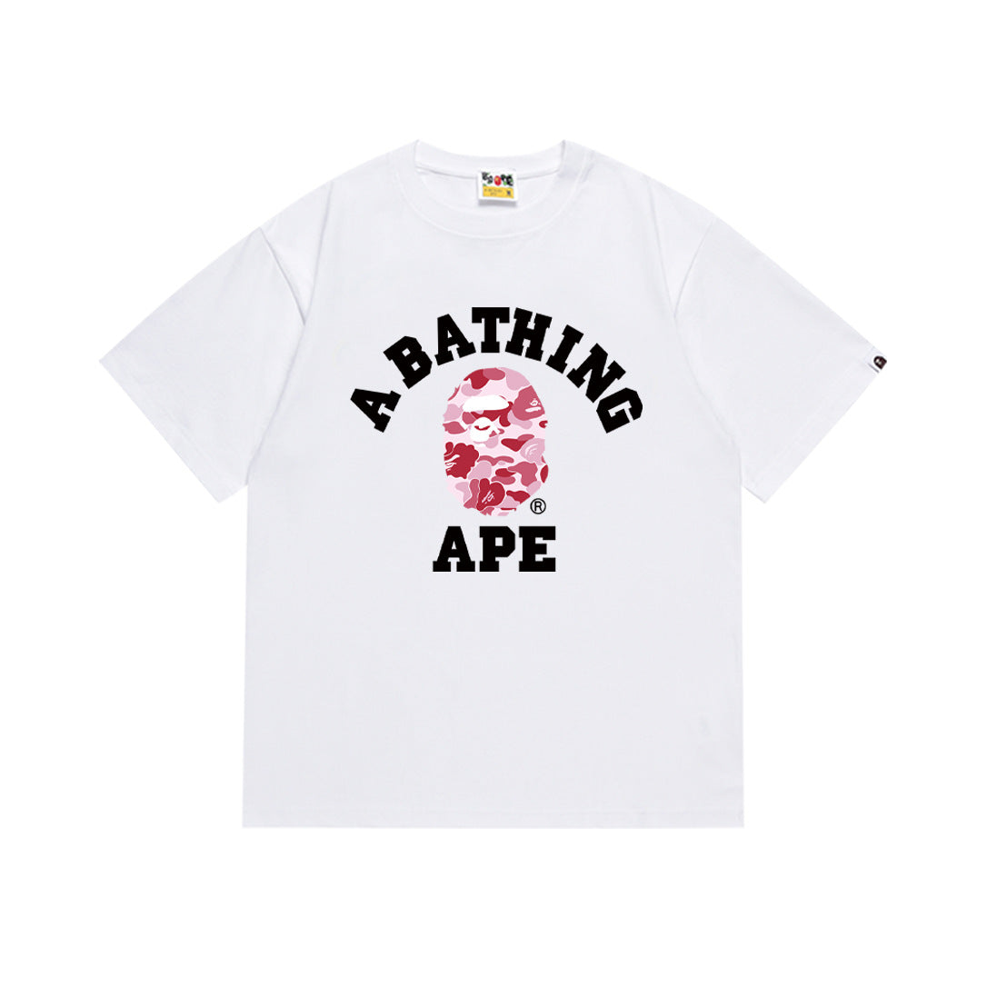 Bape Multi‑Ape‑Head Graphic Oversized Tee Streetwear Unisex