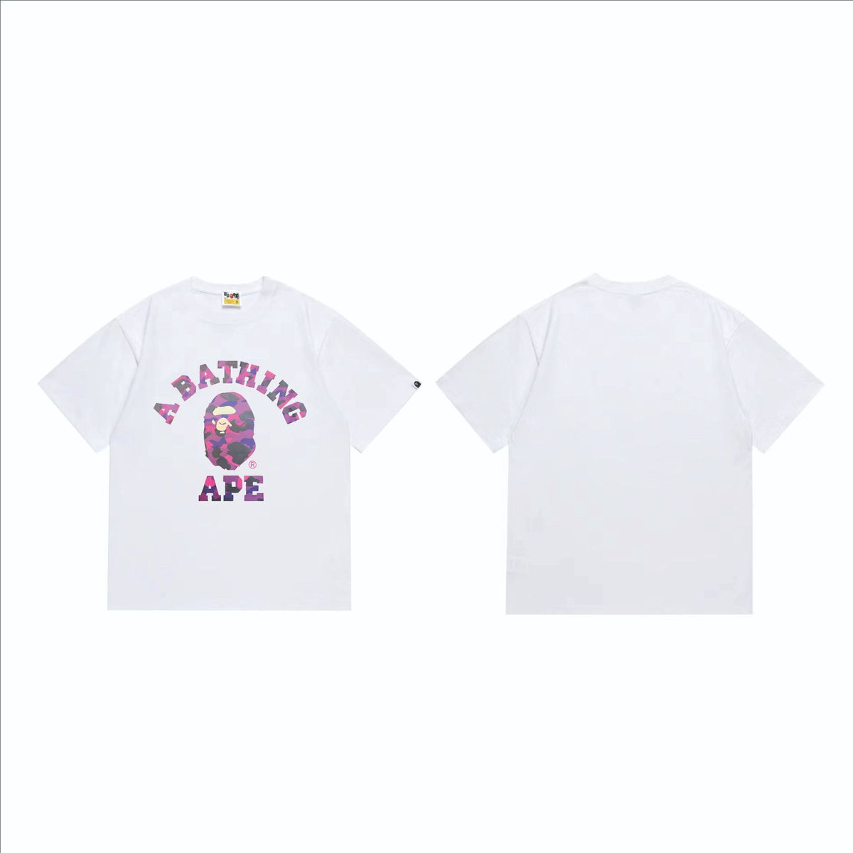 Bape Multi‑Ape‑Head Graphic Oversized Tee Streetwear Unisex
