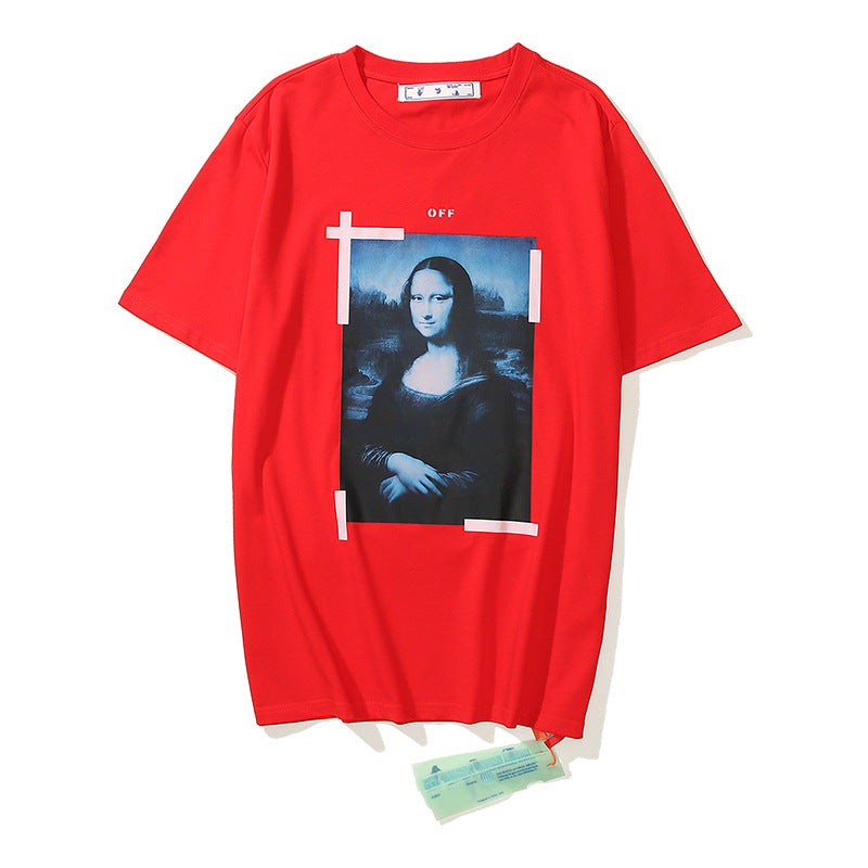 Off White Arrow Graphic Print Short Sleeve Tee Streetwear Unisex