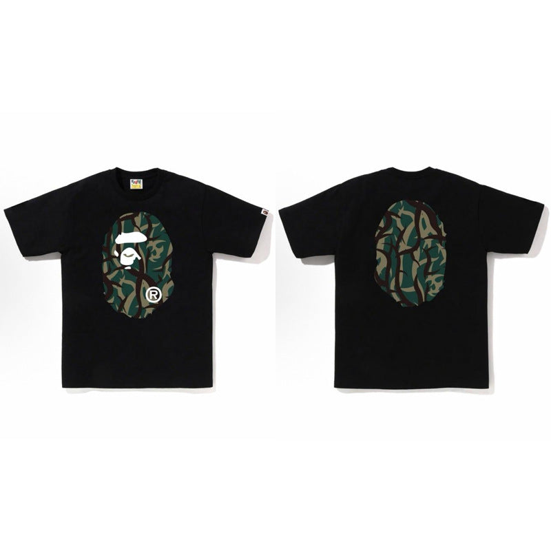 BAPE Ape Head Shark Print Unisex Casual T-Shirt