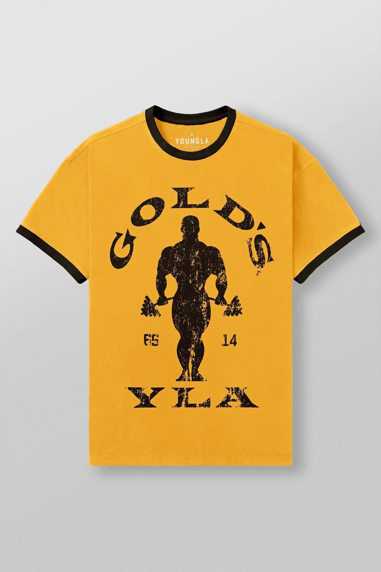 YOUNGLA 4009 Golds Gym Ringer Tees