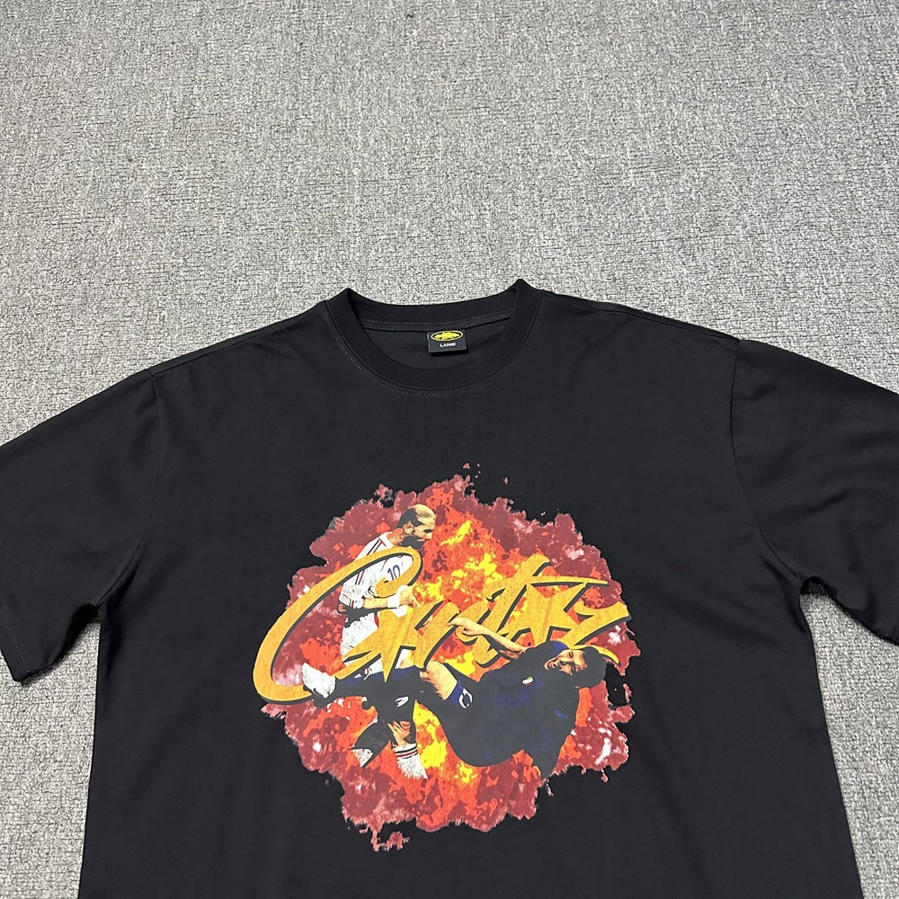 2026 New Corteiz Graphic Print Tee Loose Casual Streetwear T-Shirt