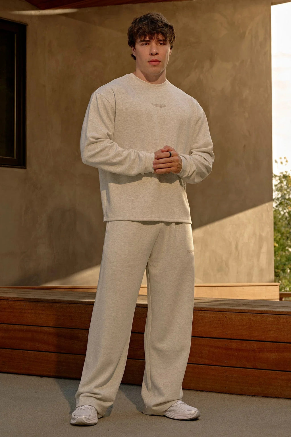 YOUNGLA 2141 Soft AF No Cuff Sweats