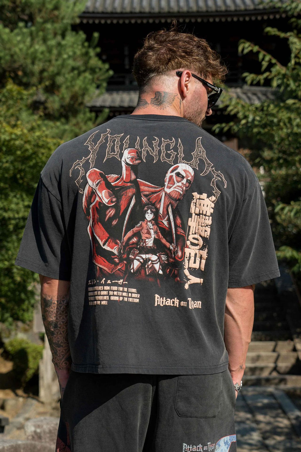 YOUNGLA 4186 AOT© x YLA Cropped Tees