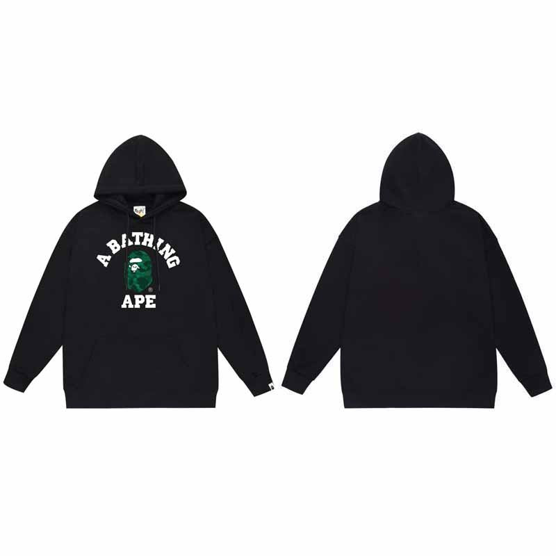 BAPE Hoodie Baby Milo Ape Head Multi Graphic Street Fleece Pullover